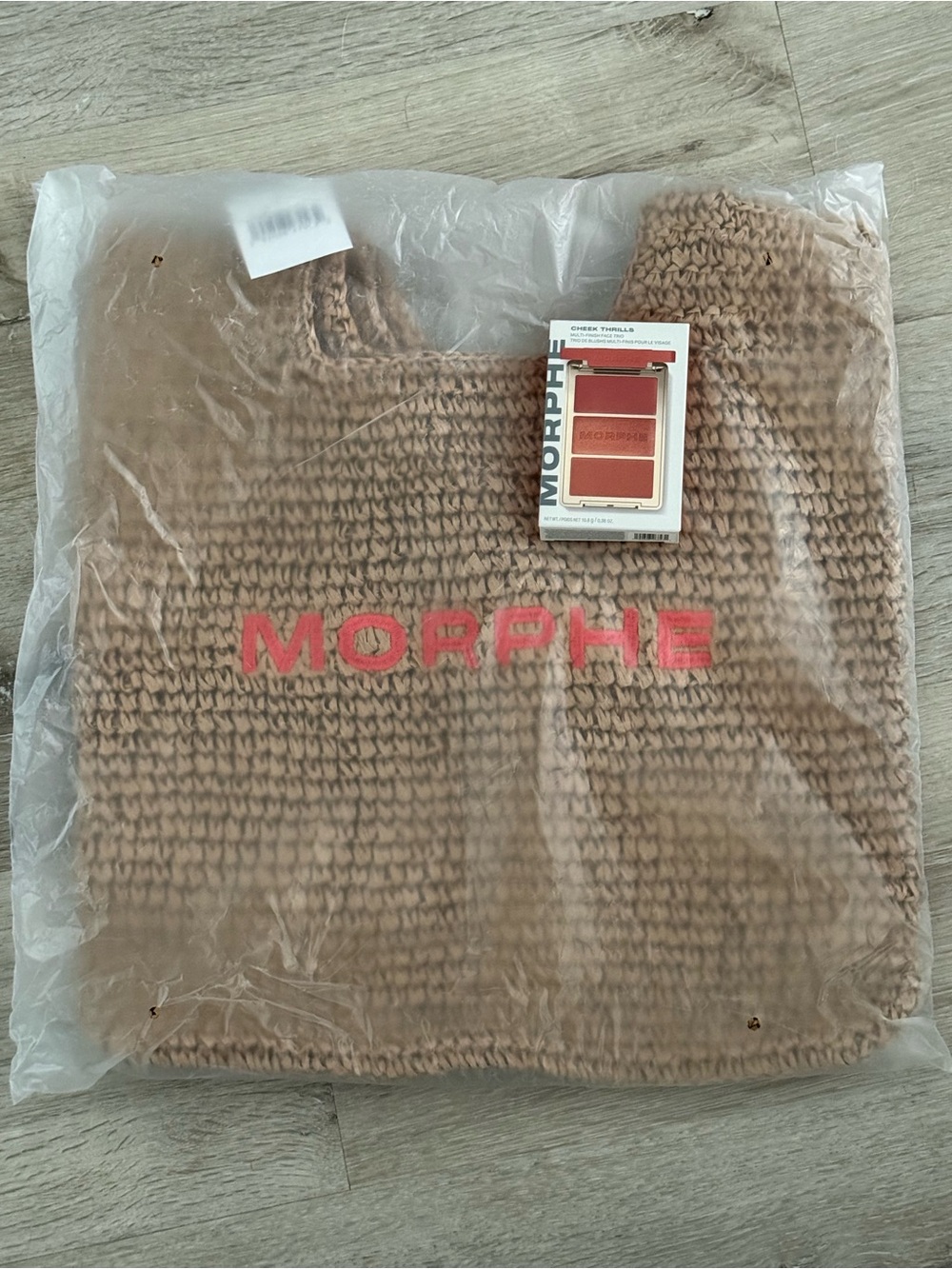 Morphe Tote in Light Brown & Blush